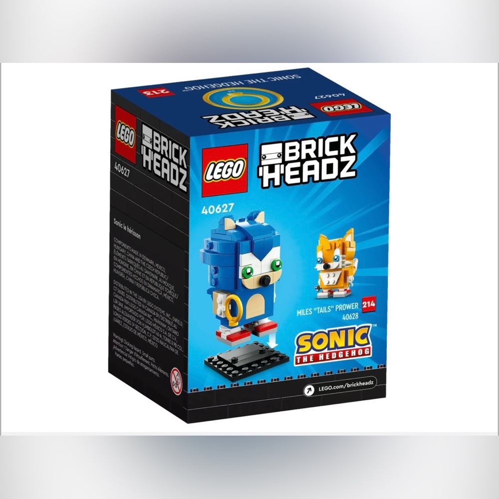 NWT New LEGO Brick Headz 40627 Sonic the Hedgehog Factory Sealed Box 213 - Picture 3 of 4